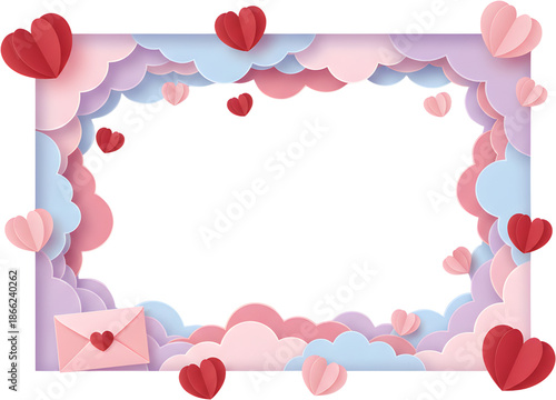 valentine background with hearts