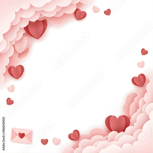 valentine background with hearts