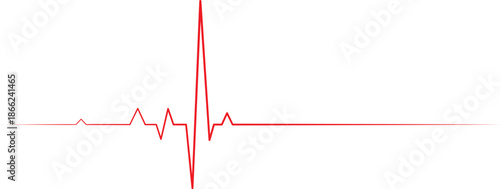 Medical ecg heartbeat waveform