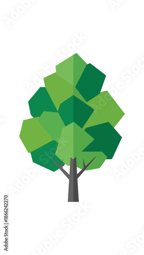 Geometric Tree Illustration