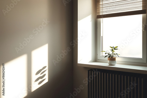 Editorial photograph of a minimalist interior corner