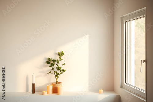 Editorial photograph of a minimalist interior corner