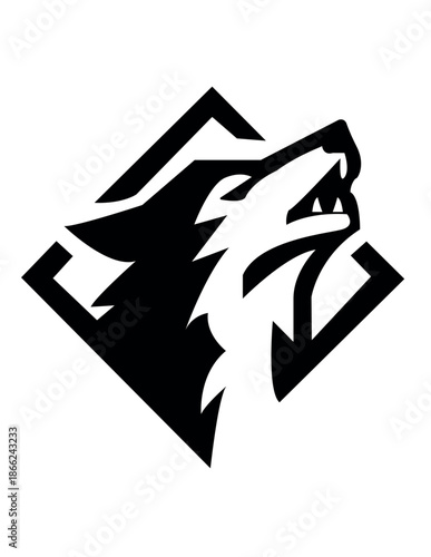 tribal wolf tribal tattoo