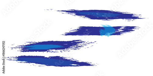 Abstract Blue and White Grunge Background with Halftone Style. Brush Stroke Illustration for Banner, Poster or Sports.