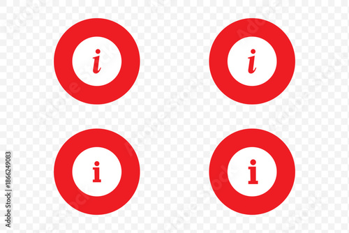 nfo Point Icon Black | Information Illustration | i Point Symbol | Help Logo | Hint Sign | Isolated | Variations