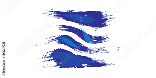 Abstract Blue and White Grunge Background with Halftone Style. Brush Stroke Illustration for Banner, Poster or Sports.