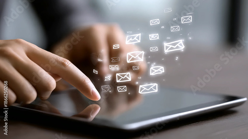 Digital Communication Management, Email Marketing Automation, Mobile Productivity Interface
