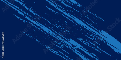 Grunge blue background. Distress indigo rough texture. Vector illustration.