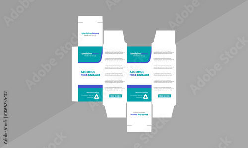 Foto Modern Medicine Box Packaging Design