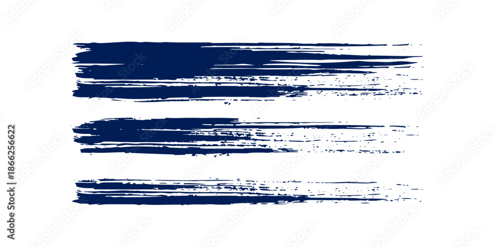 Φωτογραφία Abstract colorful blue paint brush and strokes, stripes pattern background