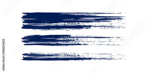 Abstract colorful blue paint brush and strokes, stripes pattern background. colorful blue nice brush strokes and hand drawn with horizontal lines background