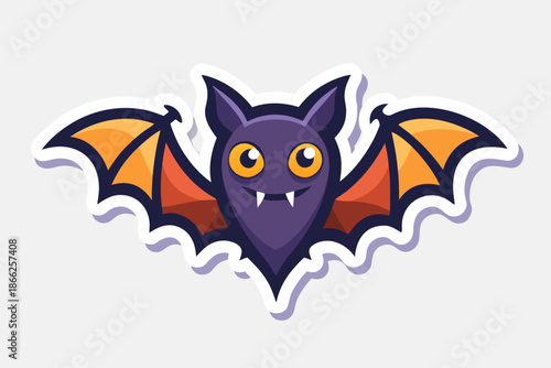 halloween flying bat spooky icon