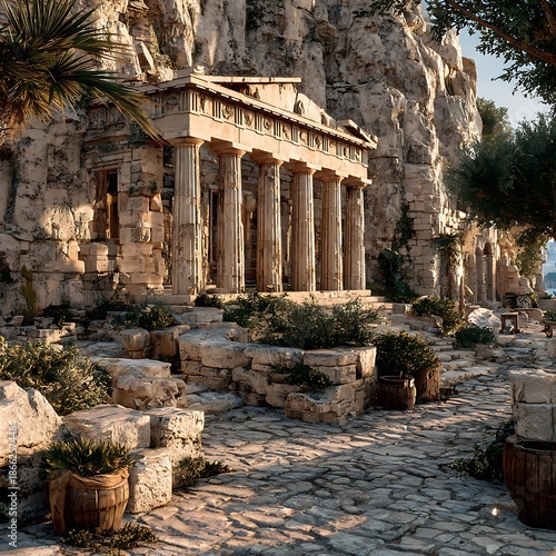 Wallpaper Mural Stone walkway parthenon ruins high resolution picture Torontodigital.ca