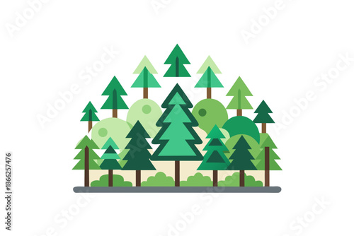 forest conservation nature protection icon