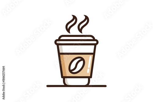 street beverage cup icon wide base container