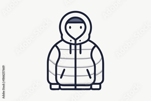 insulated inner hoodie icon smooth hood curve