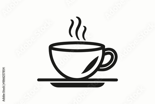americano coffee cup outline icon
