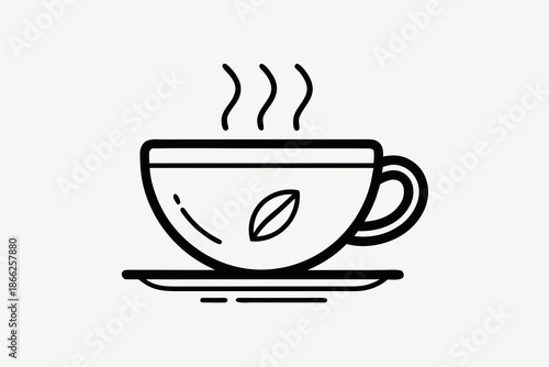 americano cup oval shape icon