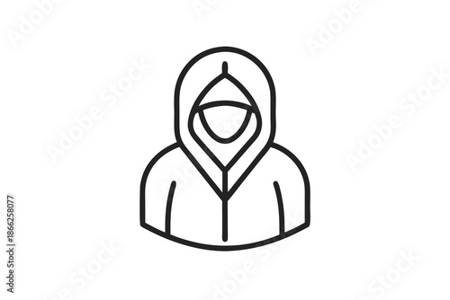 minimal hooded innerwear icon