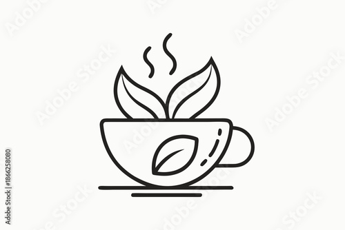 hot herbal brew cup icon