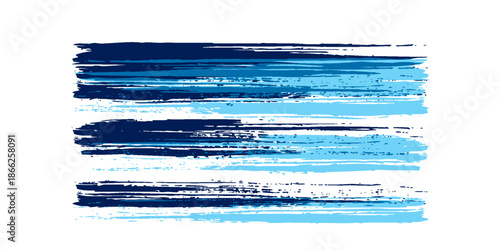 Abstract colorful blue paint brush and strokes, stripes pattern background. colorful blue nice brush strokes and hand drawn with horizontal lines background