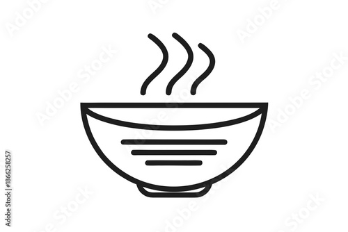 soup bowl geometry icon