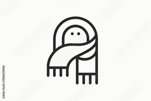 folded scarf icon