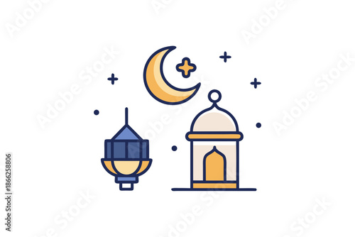 ramadan essentials icon modern minimalist