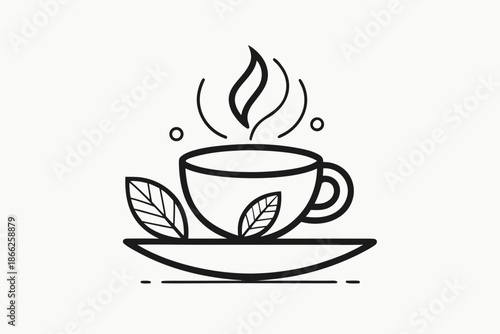 relaxing tea ritual icon