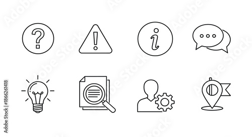 Common information icons