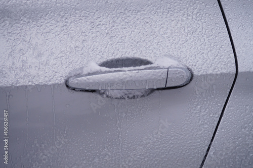 Frozen car door