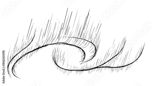 Dynamic black and white abstract graphic featuring flowing lines and a grunge texture, perfect for modern digital media projects and contemporary design applications.