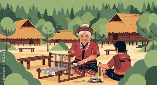 Indigenous Weaving Tradition A Generational Craft in a Rural Setting.