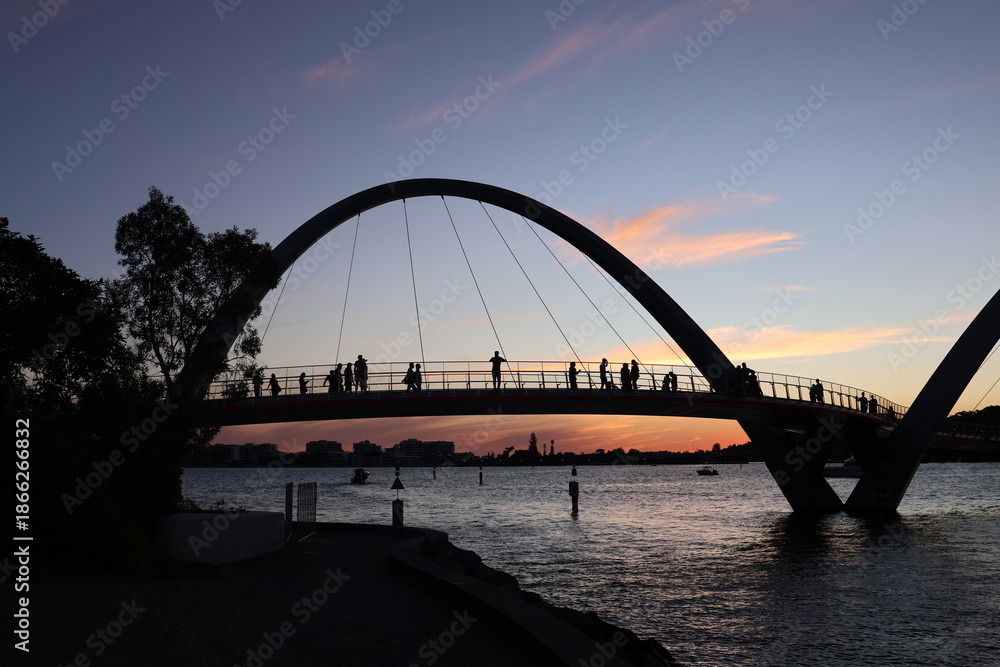 Obraz premium 야경, 하늘, 석양, 바다