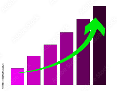 3D illustration of a financial business graph and bar chart with a green arrow showing market growth, success, and data progress for an investment report on a white background Free Download 3D illustration of a financial business graph and bar chart with a green arrow showing market growth, success, and data progress for an investment report on a white background - GFXLoad