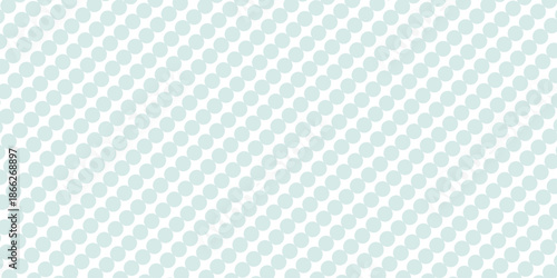Abstract geometric light mint green background with halftone effect. Mesh of random circles. Guilloche elements, grid vector. Dot white gray wave light technology texture background ..