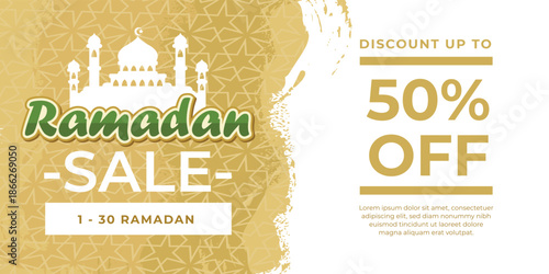 Ramadhan Kareem sale design vector suitable for greeting