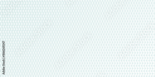 Abstract geometric light mint green background with halftone effect. Mesh of random circles. Guilloche elements, grid vector. Dot white gray wave light technology texture background ..
