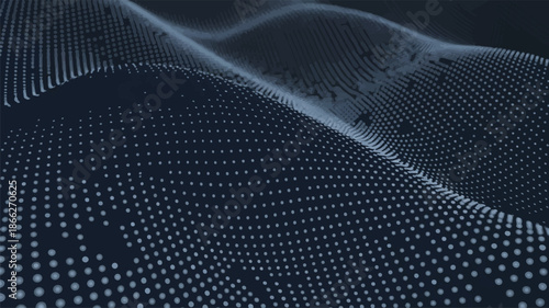 Dark blue abstract digital background with complex vector design elements