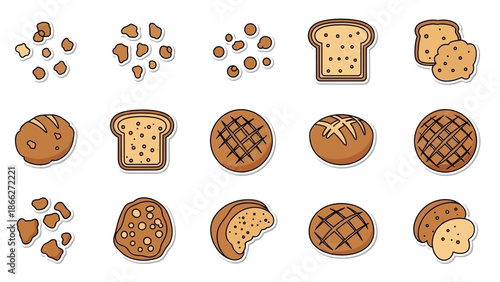 Various types of bread.