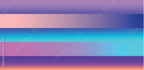 Abstract Gradient Flow with Ultraviolet Luminescence on a Purple Background, Featuring Soft Curved Bends and a Modern Empty Wallpaper Composition