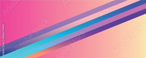Abstract Gradient Flow with Ultraviolet Luminescence on a Deep pink Background, Featuring Soft Curved Bends and a Modern Empty Wallpaper Composition