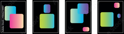 Futuristic Y2K Visual Background Showcasing Holographic Color Transitions, Flowing Mesh Texture, and a Subtle Pastel Blurry Rectangle Enclosed in a Geometric Square Shape