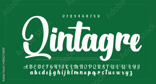 letter design with signature font style