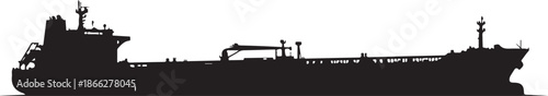 Cargo Ship Silhouette at Sea

Industrial Maritime Vessel Shadow

Ocean Freight Ship Vector Illustration