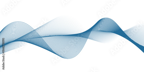Abstract wave line. Digital frequency equalizer. digital Stylized line art background. Eps10