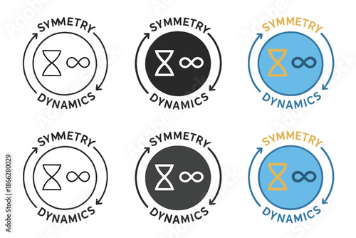 Lagrangian Symmetry Visualization. Abstract visualization of Lagrangian field equation components forming circular balance of