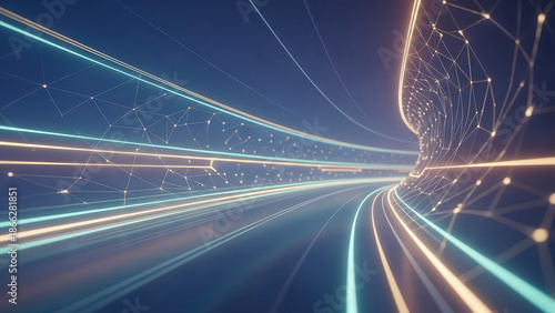 Futuristic background with subtle motion illusion and soft glow