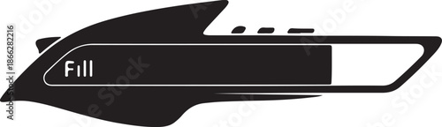 Fuel tank icon with fill level indicator