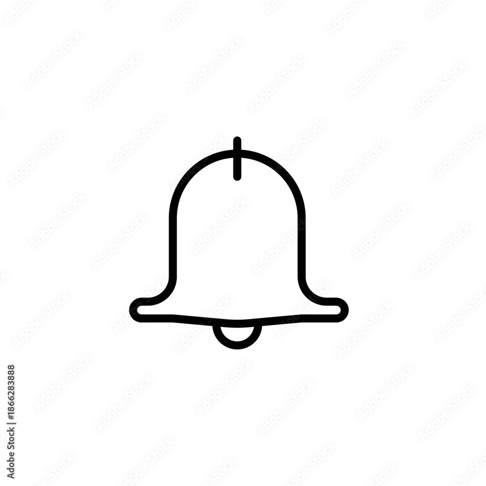 Fototapeta premium vector illustration of a bell